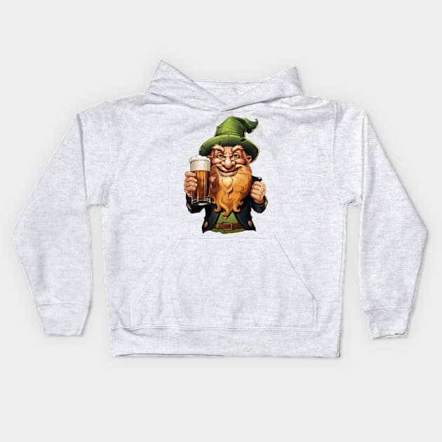 Cheers Leprechaun Kids Hoodie by JunkyDotCom